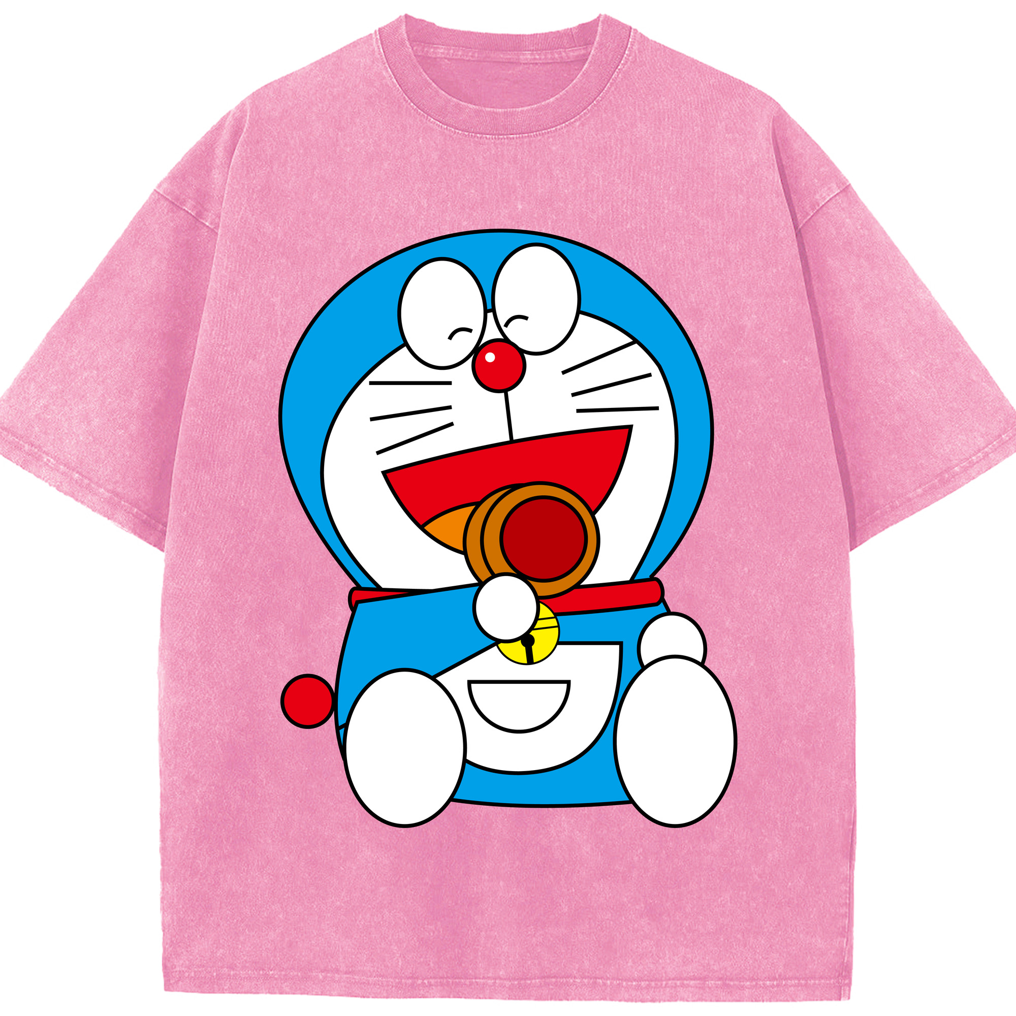 （画像用） ドラえもん Doraemon 綿100% ヴィンテージ風 半袖Tシャツ（フロントプリント）
